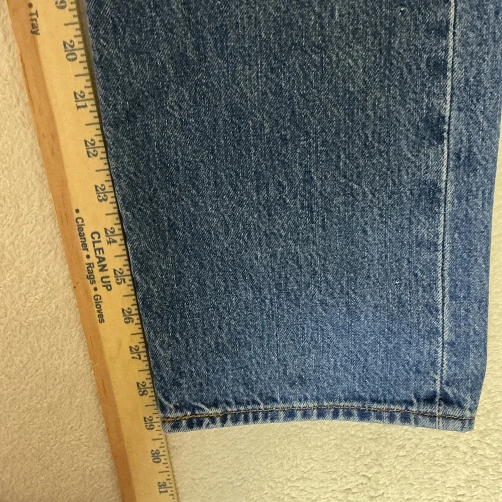 Levis 501 Original Fit Jeans Mens W32 L30 (L29.5) Blue Straight Leg Button Fly